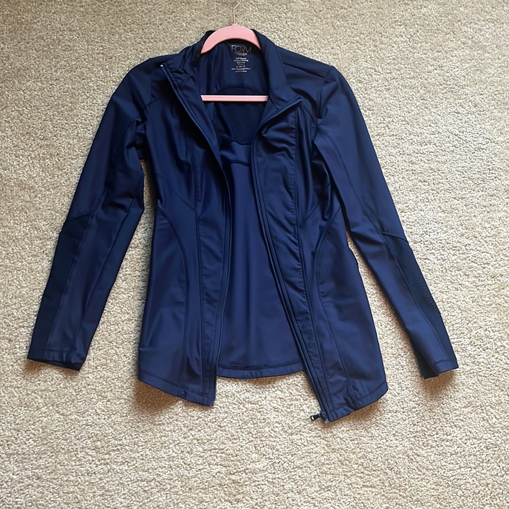 Navy Cherokee Form scrub jacket